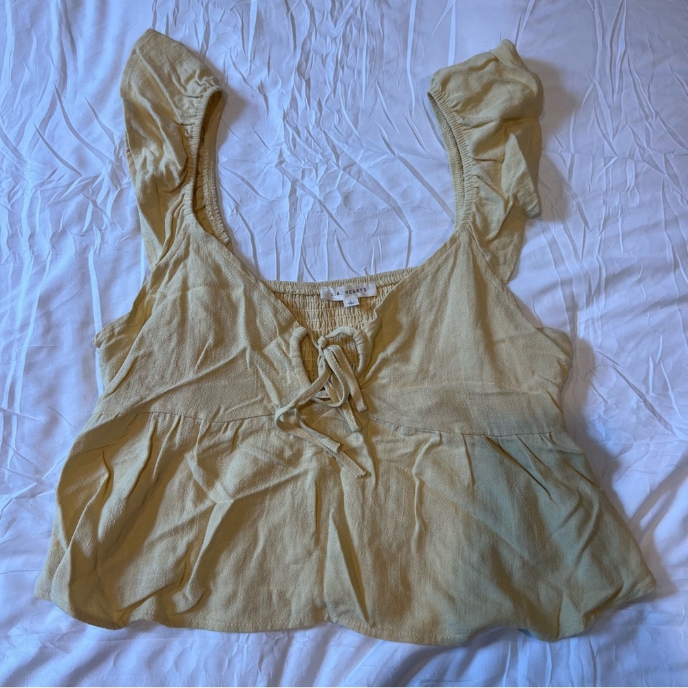 L.A Hearts Yellow Tank Top